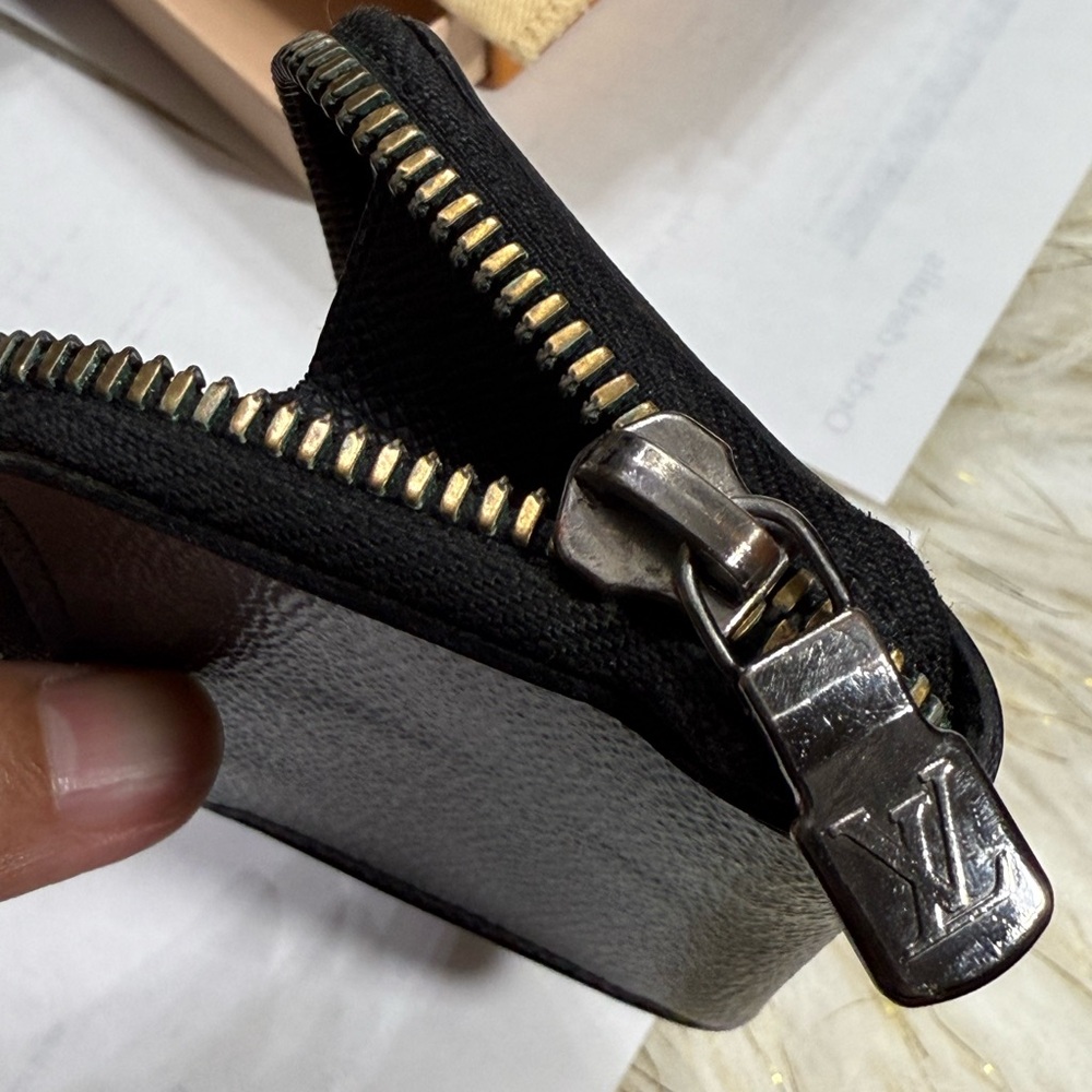 Louis Vuitton Eclipse Coin Purse Wallet Black - Picture 4 of 16